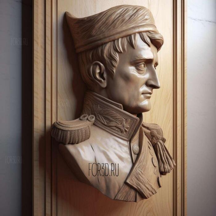 Napoleon Bonaparte Bust 2 stl model for CNC