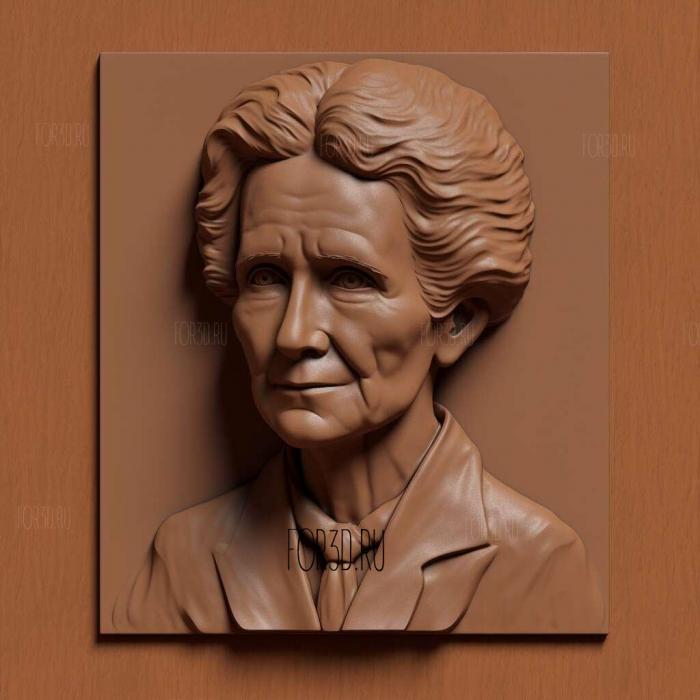 Rachel Carson environmentalist 1 stl model for CNC