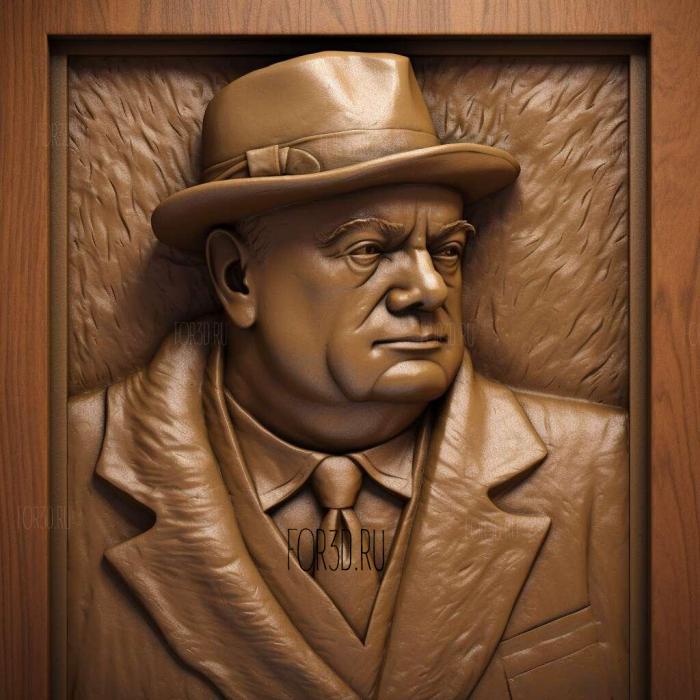 Winston Churchill British Prime Minister 1 stl model for CNC