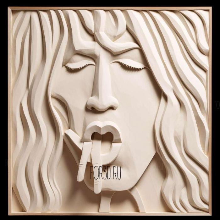 TOMMY THAYER KISS 2 stl model for CNC