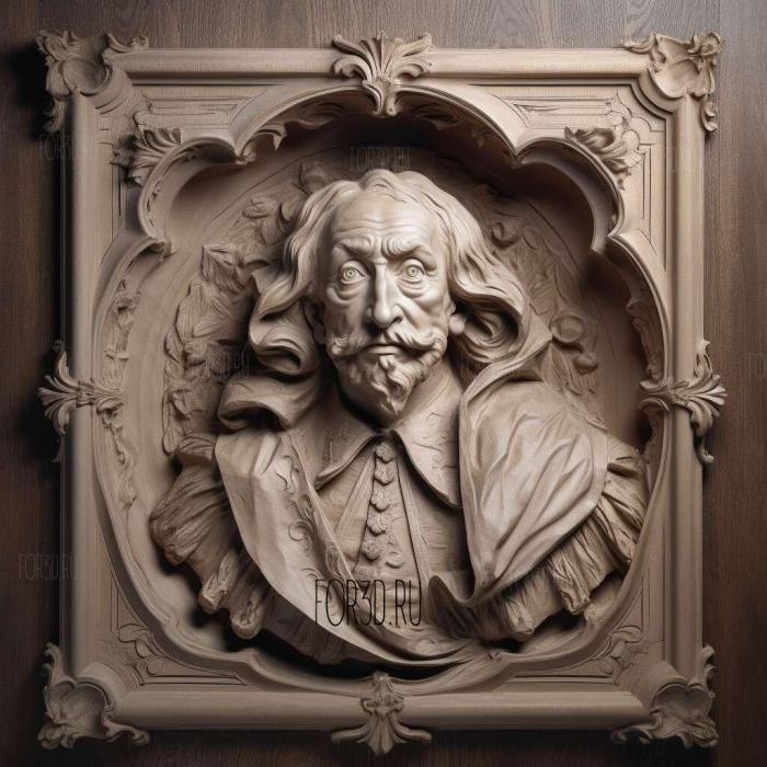 Cardinal de Richelieu 1 stl model for CNC