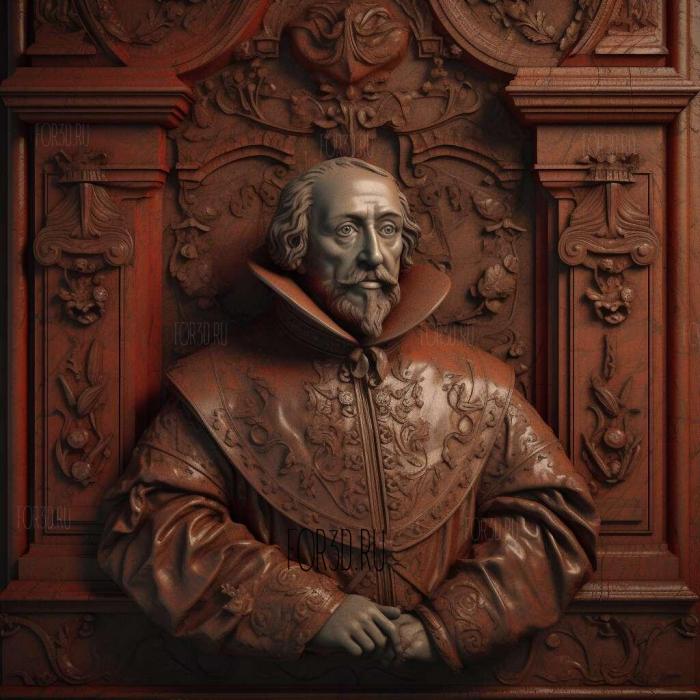 Cardinal de Richelieu 2 stl model for CNC