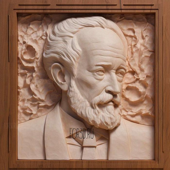 Pyotr Ilyich Tchaikovsky 2 stl model for CNC