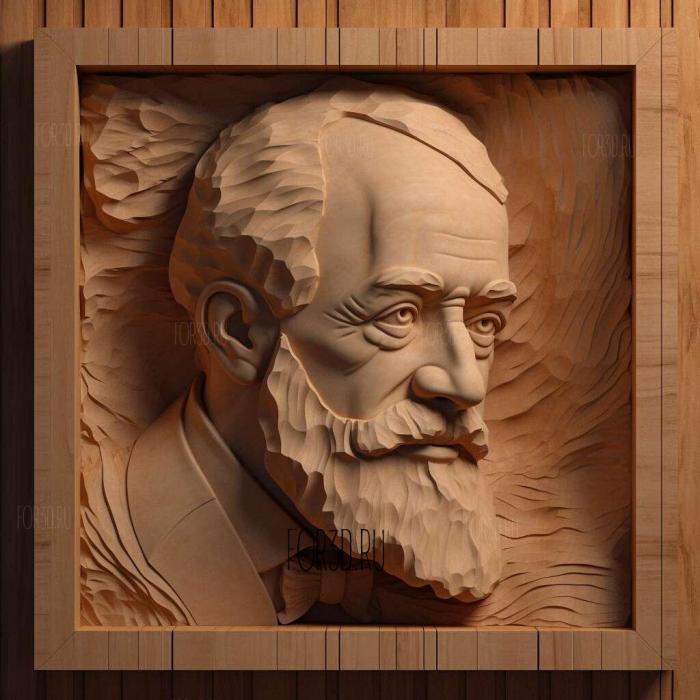 Pyotr Ilyich Tchaikovsky 3 stl model for CNC