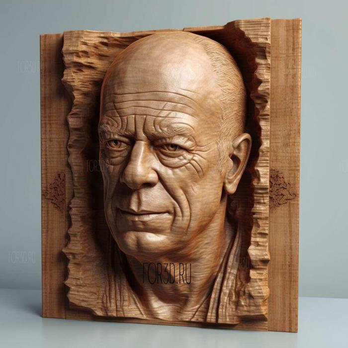 John McClane Bruce Willis 2 stl model for CNC