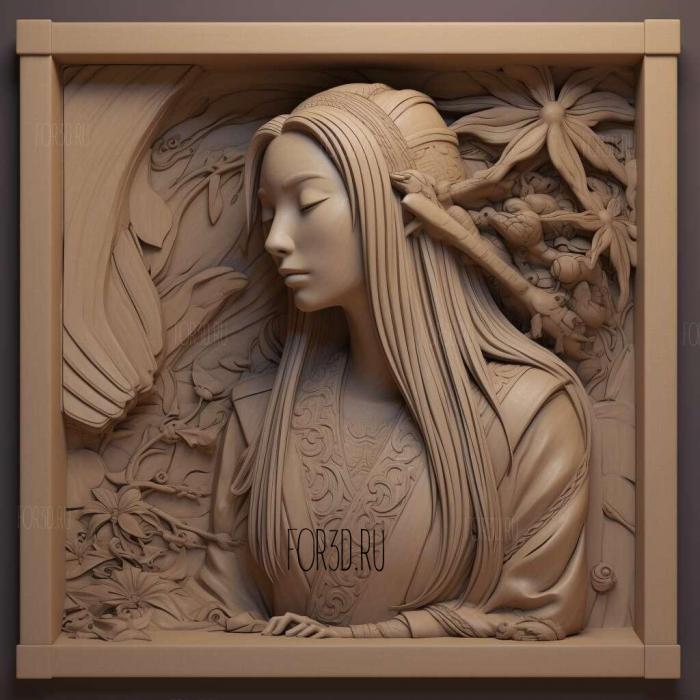 st Princess Kaguya Ootsutsuki FROM NARUTO 1 stl model for CNC