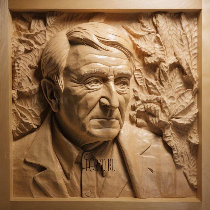 Thomas Alva Edison 3 stl model for CNC