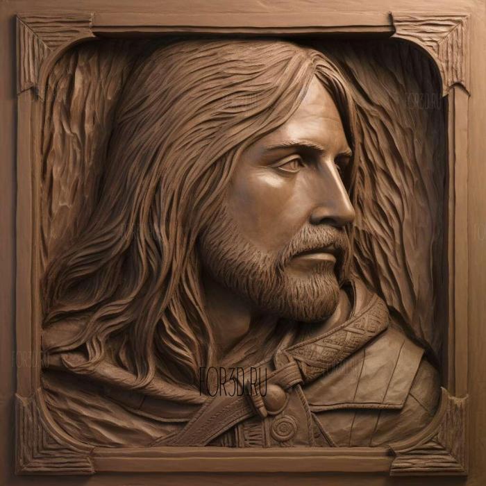 Aragorn Lord of the Rings 2 stl model for CNC