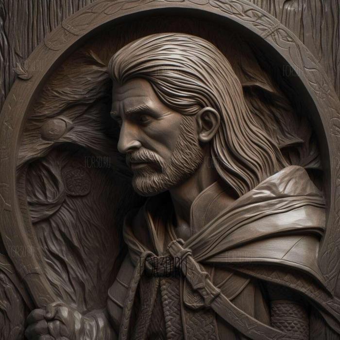 Aragorn Lord of the Rings 4 stl model for CNC