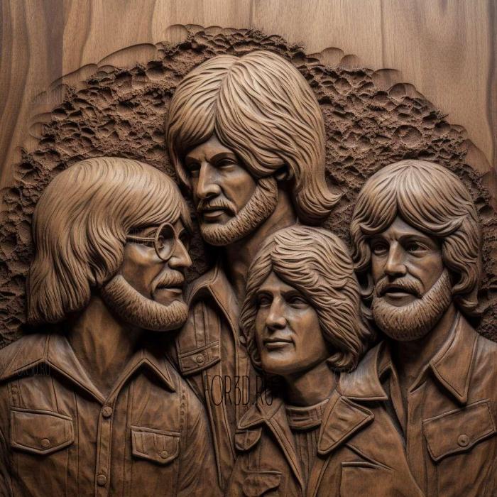 Creedence Clearwater Revival 3 stl model for CNC