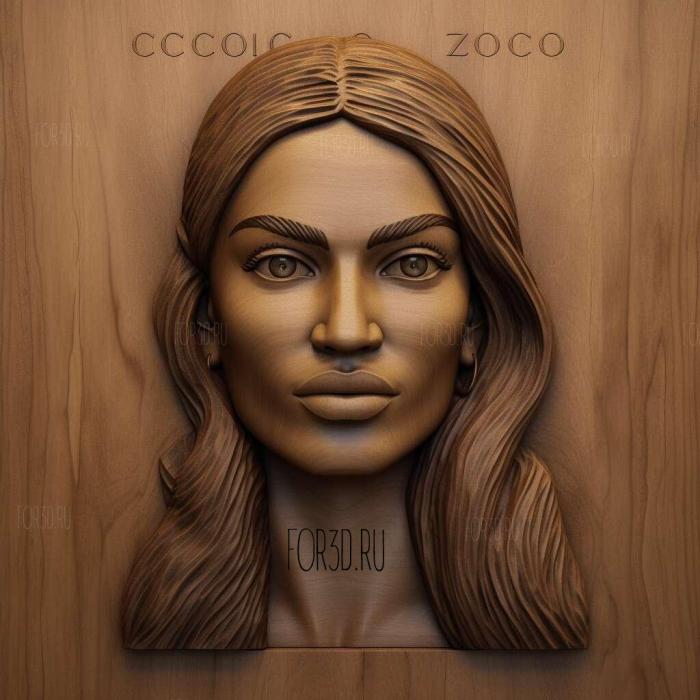 Alexandria Ocasio Cortez 1 stl model for CNC