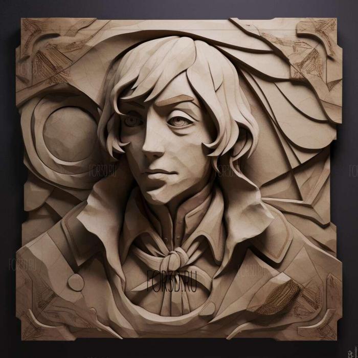 Andre the Jew from Bungo Stray Dogs 3 stl model for CNC