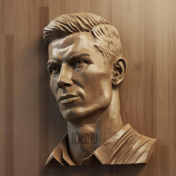 cristiano ronaldo 2 stl model for CNC