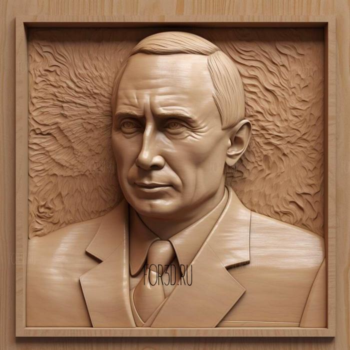 Vladimir Putin President 3 stl model for CNC