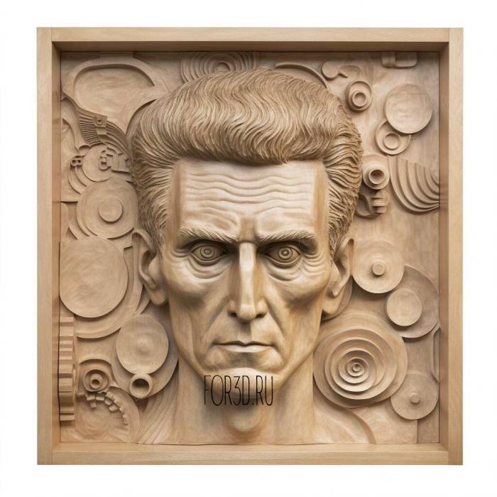 Ludwig Wittgenstein philosopher 4 stl model for CNC