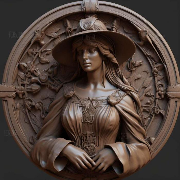 lady dimitrescu 3d model 1 stl model for CNC