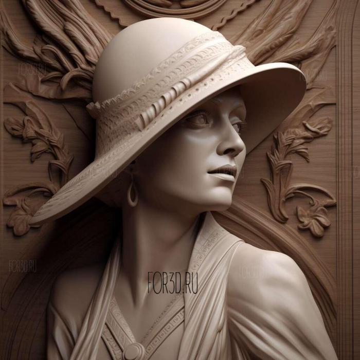 lady dimitrescu 3d model 3 stl model for CNC