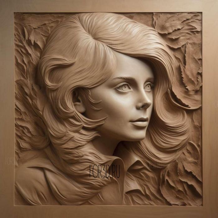 Catherine Deneuve 4 stl model for CNC