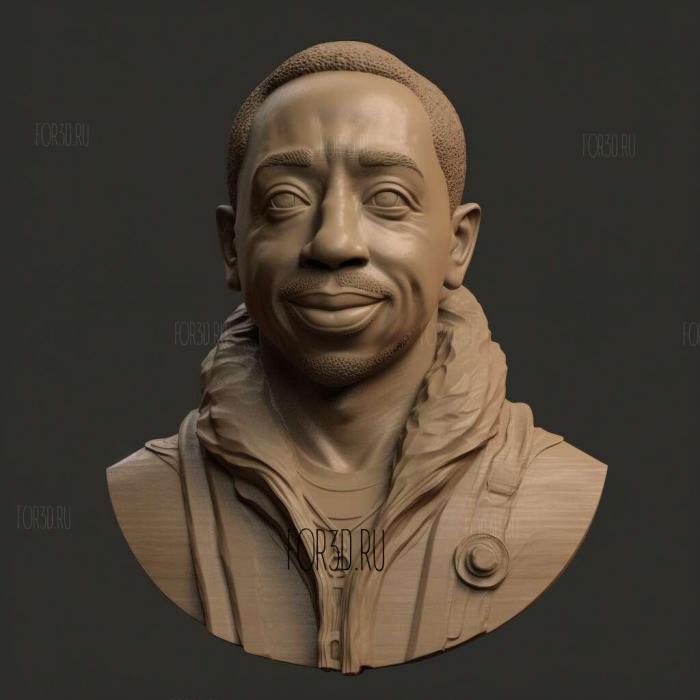 Ludacris bust for 3D ing 2 stl model for CNC