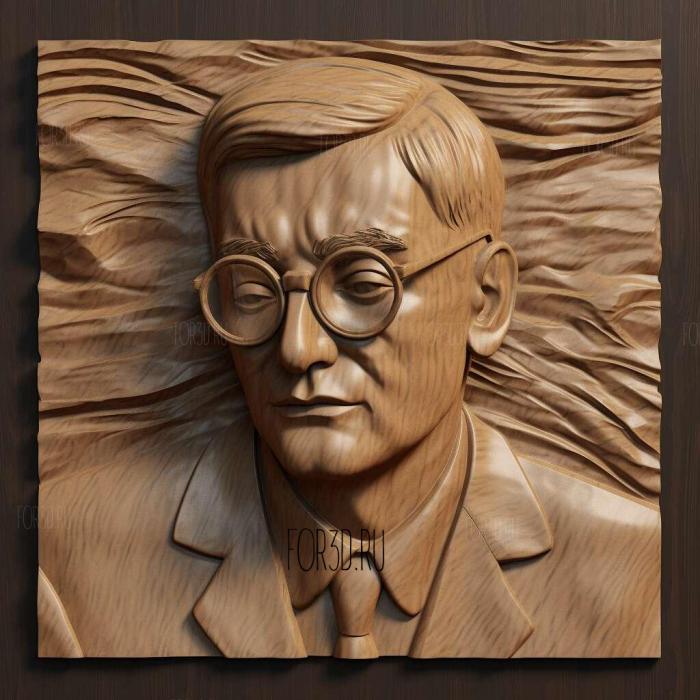 Dmitri Shostakovich statue 1 stl model for CNC