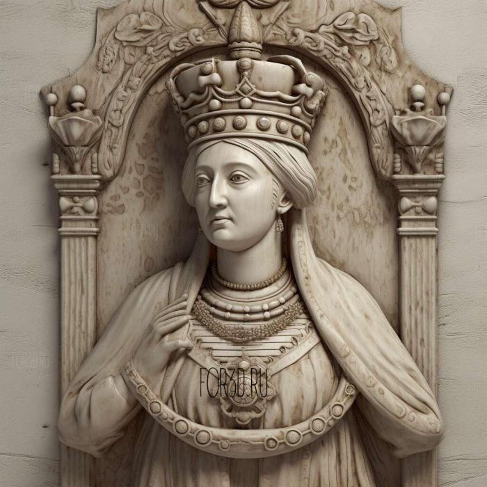 Isabella I Queen of Castile 3 stl model for CNC