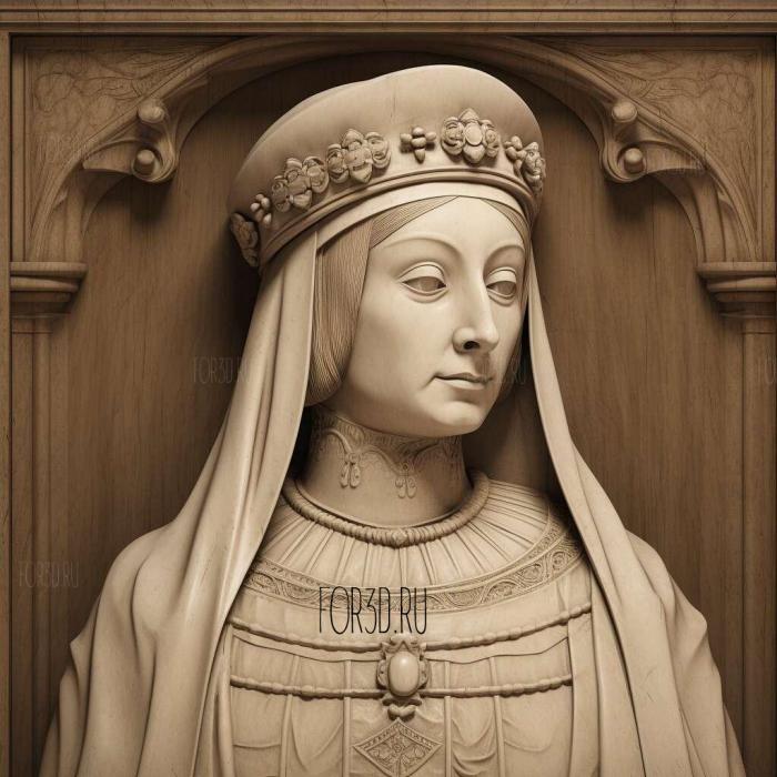 Isabella I Queen of Castile 4 stl model for CNC