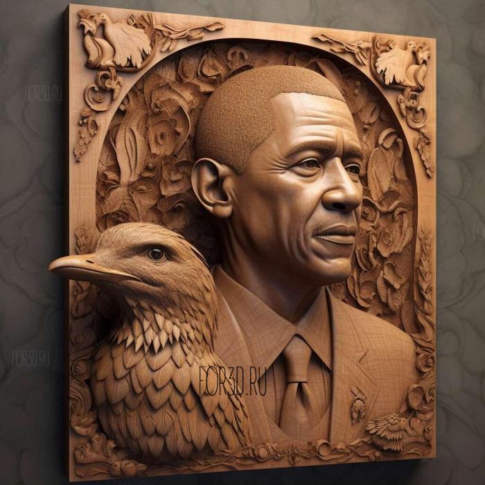 Bo Obama famous animal 1 stl model for CNC