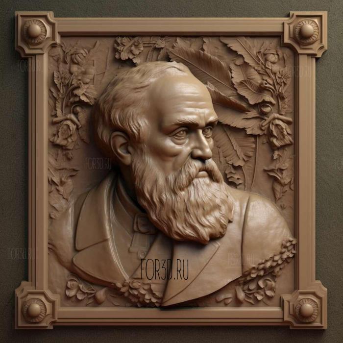 Ivan Petrovich Pavlov 4 stl model for CNC