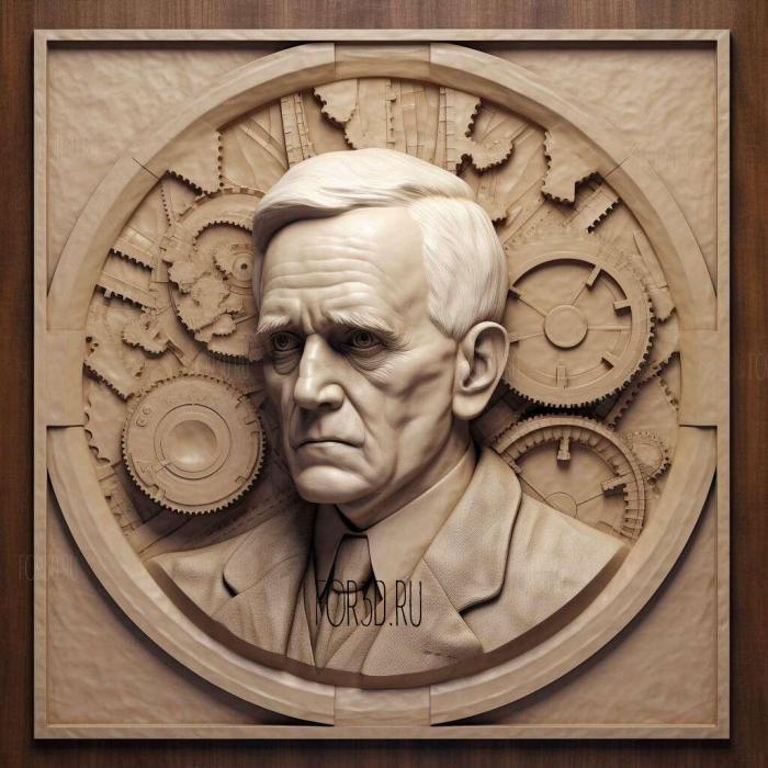 Sir Alexander Fleming 2 stl model for CNC