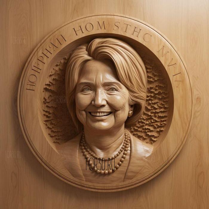 Hillary Clinton ure 3 stl model for CNC