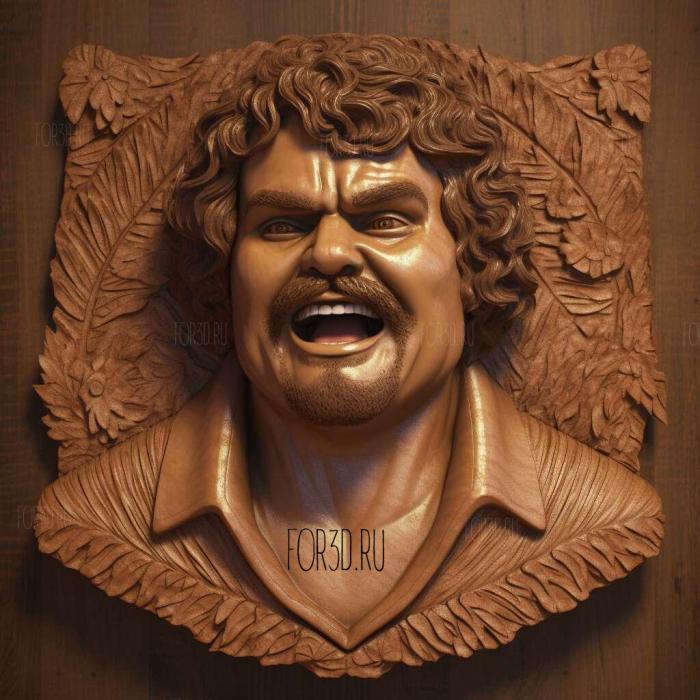 Jack Black as Nacho Libre 1 stl model for CNC