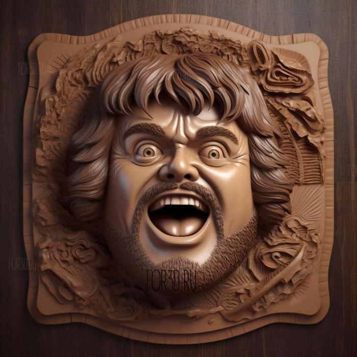 Jack Black as Nacho Libre 2 stl model for CNC