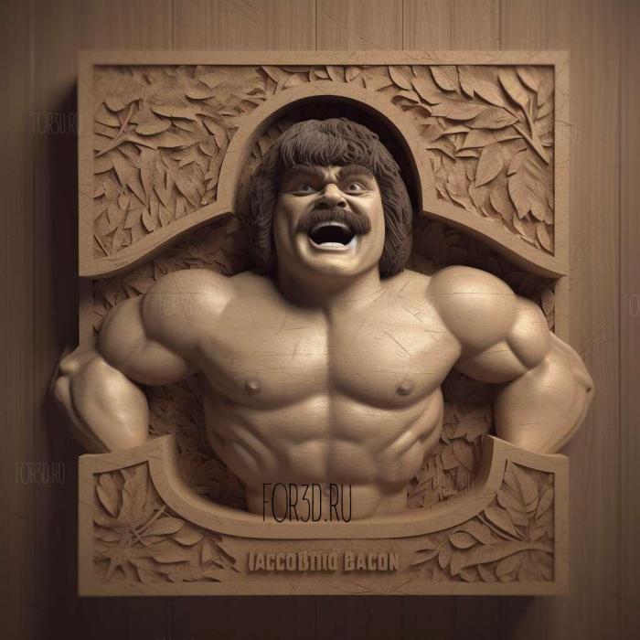 Jack Black as Nacho Libre 3 stl model for CNC