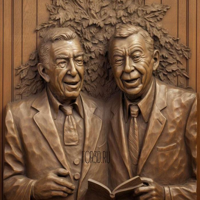 Richard Rodgers and Oscar Hammerstein II 1 stl model for CNC