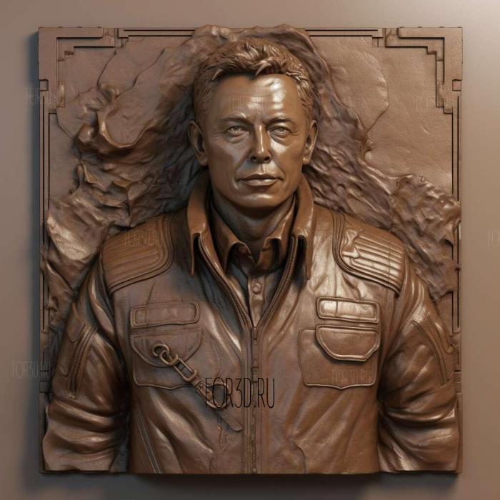 elon musk 3d model 4 stl model for CNC