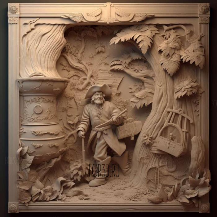 st Captain Hook Storybook Play Den at Cliveden 2 2 stl model for CNC