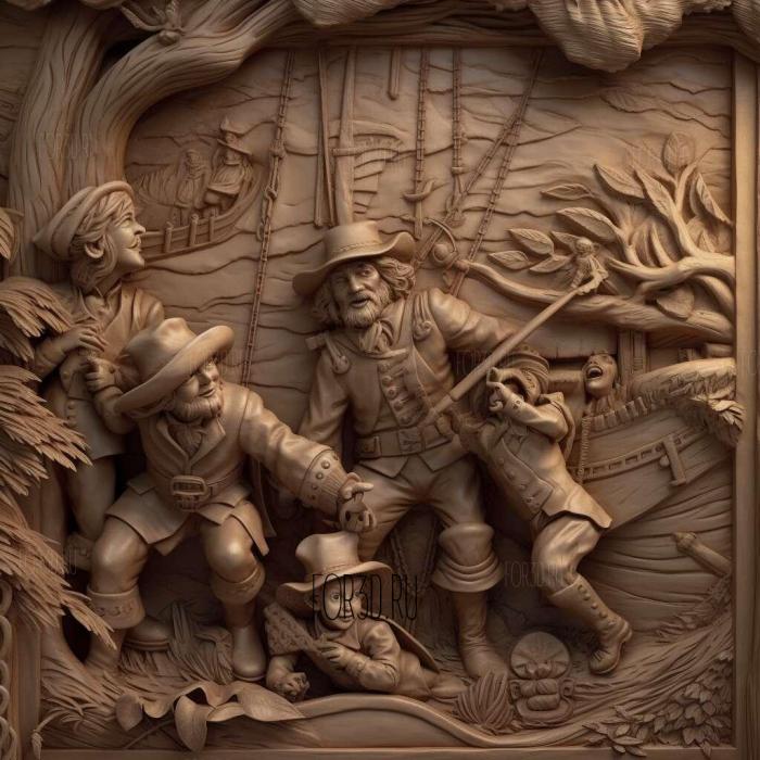 st Captain Hook Storybook Play Den at Cliveden 2 3 stl model for CNC