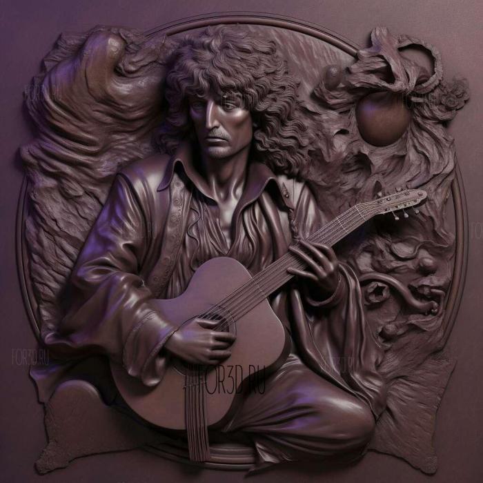 RITCHIE BLACKMORE DEEP PURPLE 2 stl model for CNC