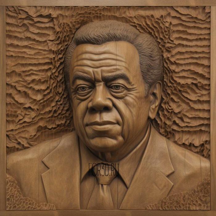 Andrew Young Civil Rights Leader 3 stl model for CNC