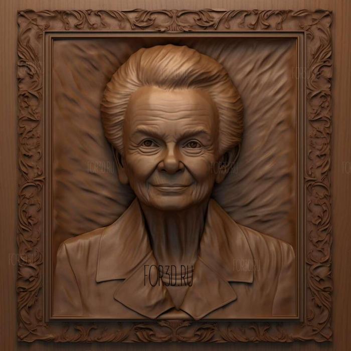 Sandra Day OConnor 1 stl model for CNC