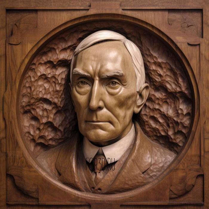 John Davison Rockefeller 3 stl model for CNC