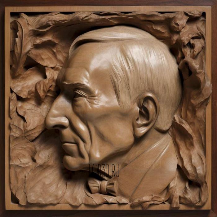 John Davison Rockefeller 4 stl model for CNC