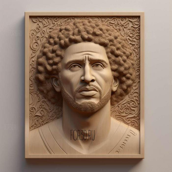 Colin Kaepernick Civil Rights Activist Athlete 1 stl model for CNC