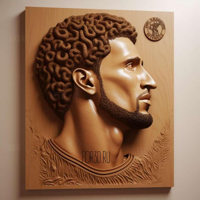 Colin Kaepernick Civil Rights Activist Athlete 3 stl model for CNC