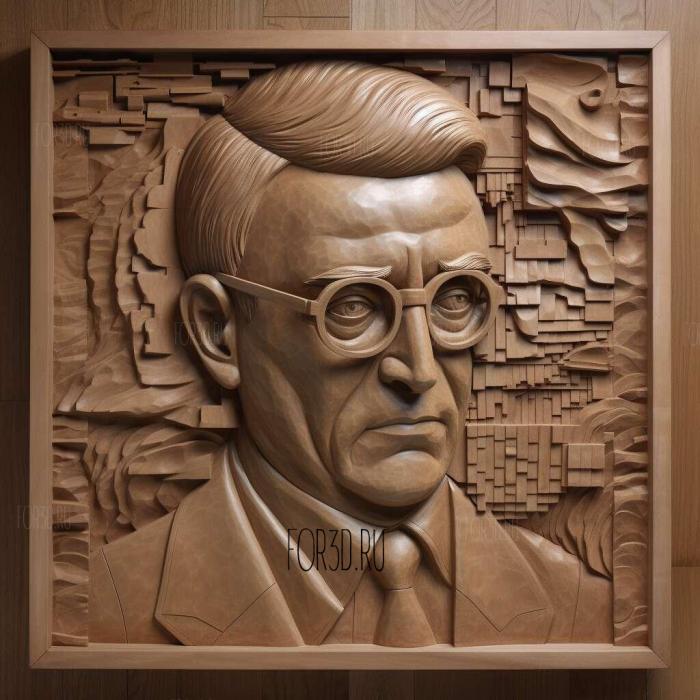 Dmitry Dmitrievich Shostakovich 3 stl model for CNC