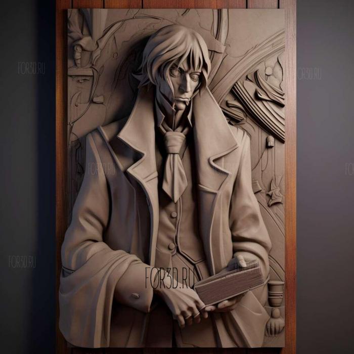 st Andre the Jew from Bungo Stray Dogs 2 stl model for CNC