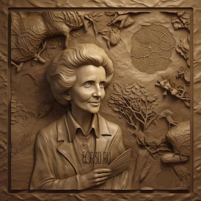 Rachel Carson environmentalist 1 stl model for CNC