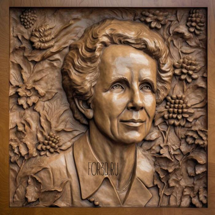 Rachel Carson environmentalist 4 stl model for CNC