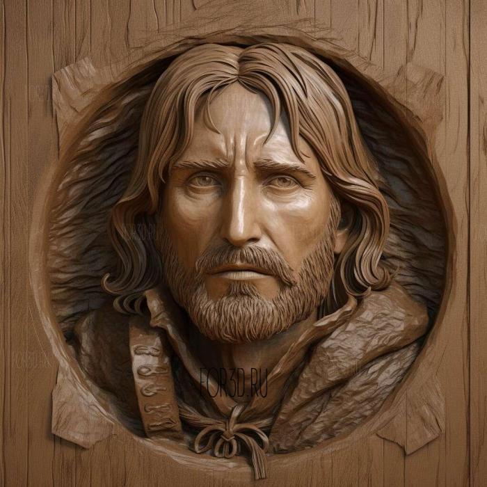 Aragorn Lord of the Rings 1 stl model for CNC