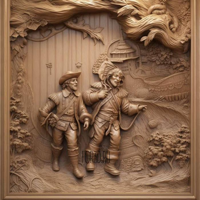 Captain Hook Storybook Play Den at Cliveden 2 1 stl model for CNC